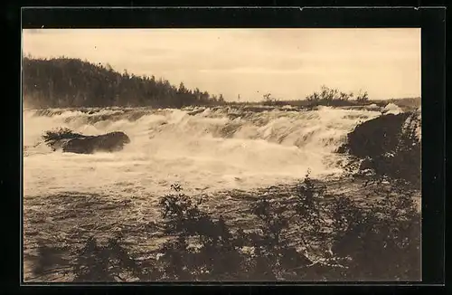 AK Paatsjoki, Blick auf Wasserfall