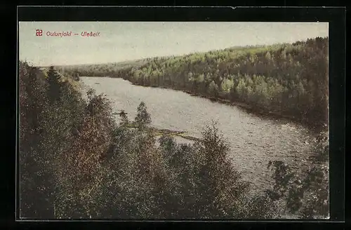 AK Oulunjoki, Uleaelf, Flusspartie im Wald