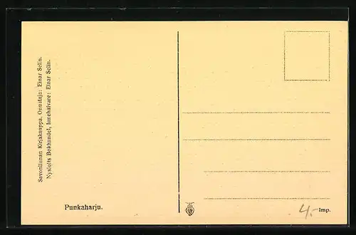 AK Punkaharju, Waldpartie mit Gewässer