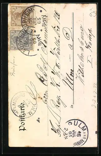 AK Abschiedslied der württembergischen Marke