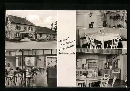 AK Altenheim /Krs. Kehl a. Rh., Gasthof zum Bahnhof, Bes. Fam. Lutz-Fink