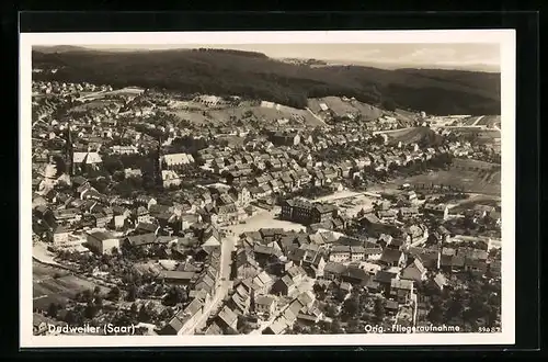 AK Dudweiler /Saar, Ortsansicht vom Flugzeug aus