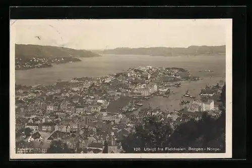 AK Bergen, Utsikt fra Fieldveien