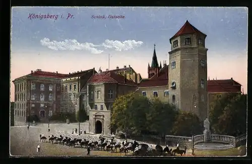 AK Königsberg i. Pr., Schloss, Ostseite