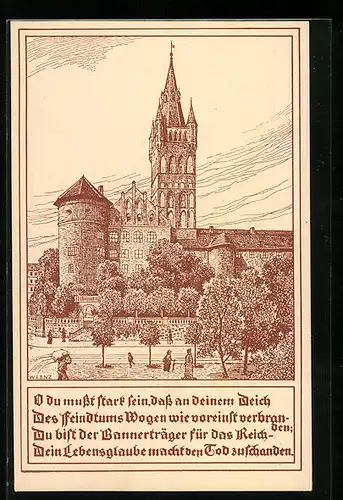 Künstler-AK Königsberg, Schloss
