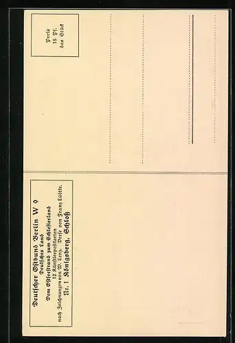 Künstler-AK Königsberg, Schloss