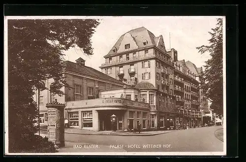 AK Bad Elster, Palast-Hotel Wettiner Hof
