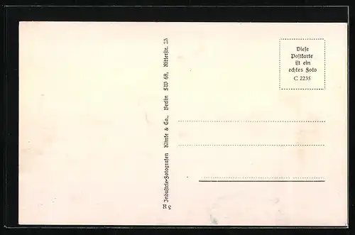 AK Berlin-Wannsee, Sonne über dem Strandbad