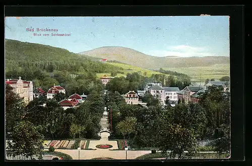 AK Bad Brückenau, Blick vom Schlosshotel