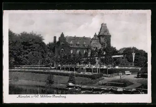 AK Münster i. W., Blick auf Schloss Boniburg