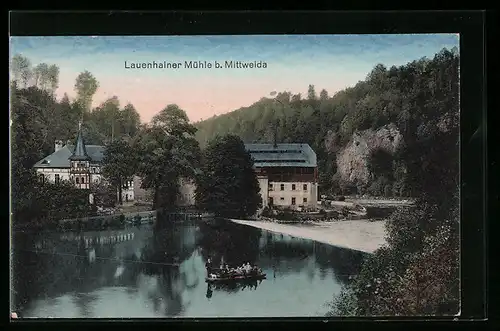 AK Mittweida, Blick auf die Lauenhainer Mühle