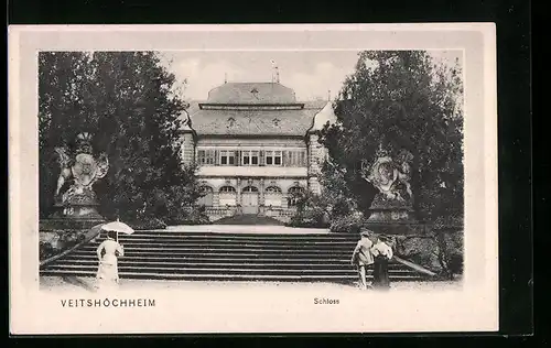Passepartout-AK Veitshöchheim, Schloss