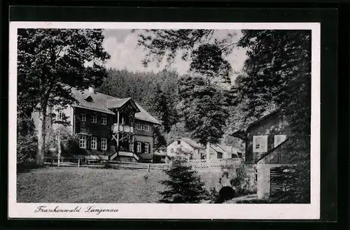 AK Geroldsgrün, Forsthaus Langenau im Frankenwald
