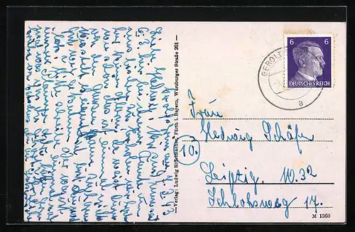 AK Geroldsgrün, Forsthaus Langenau im Frankenwald