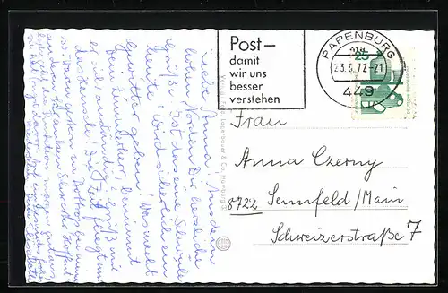 AK Papenburg /Ems, Strassenpartie mit Geschäften