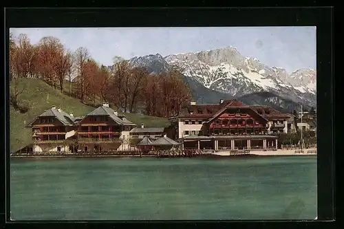 AK Königssee Ob b., Blick auf Hotel Schiffmeister