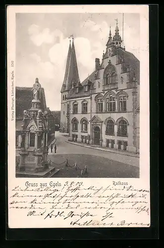 AK Egeln, Blick zum Rathaus