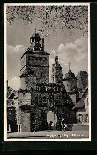AK Weissenburg i. Bay., Blick zum Ellingertor