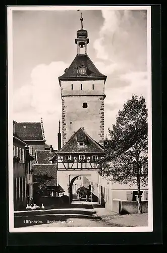 AK Uffenheim, Blick zum Ansbacher Tor