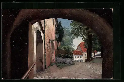 Künstler-AK Photochromie Nr. 3474: Blick durch das Tor