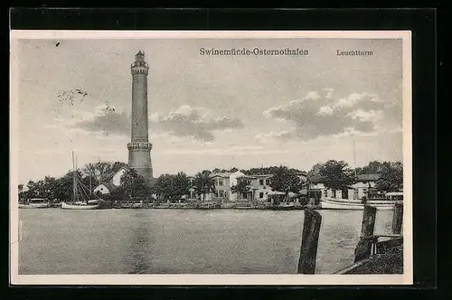 AK Swinemünde-Osternothafen, Leuchtturm