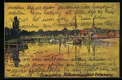 AK Sonderburg, Abstimmungsgebiet Schleswig, Panorama