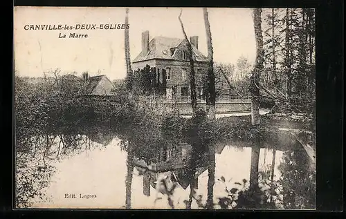 AK Canville-les-Deux-Eglises, La Marre