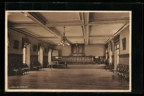 AK Offenburg /Baden, Kloster Unserer Lieben Frau, Spielsaal