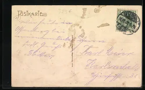 AK Offenburg, Partie am Marktplatz