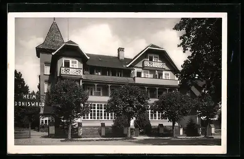 AK Königsfeld, Blick auf Heim Doniswald