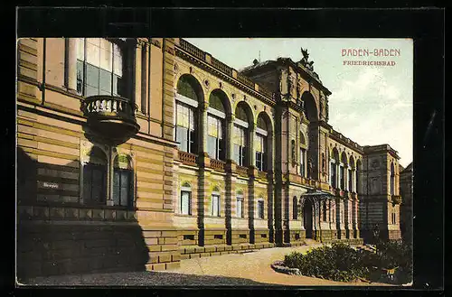 AK Baden-Baden, Blick auf das Friedrichsbad