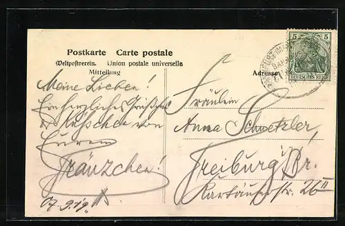 AK Offenburg, auf dem Marktplatz