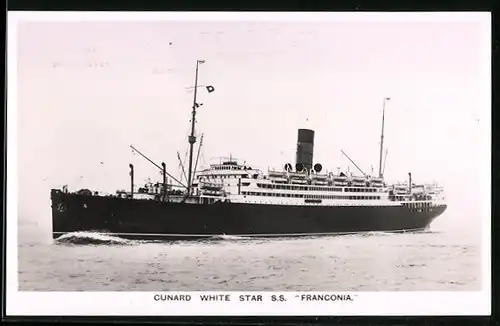 AK Passagierschiff SS Franconia, Cunard White Star