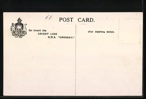 AK Passagierschiff RMS Oronsay, Orient Line