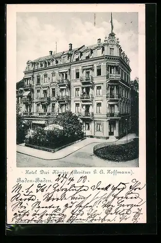 AK Baden-Baden, Hotel Drei Könige