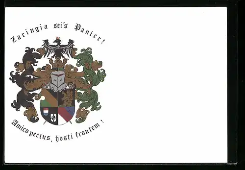 AK Heidelberg, Studentenwappen der Landsmannschaft Zaringia im CC