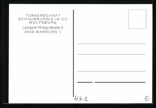 AK Marburg, Wappen der Turnerschaft Schaumburgia im CC