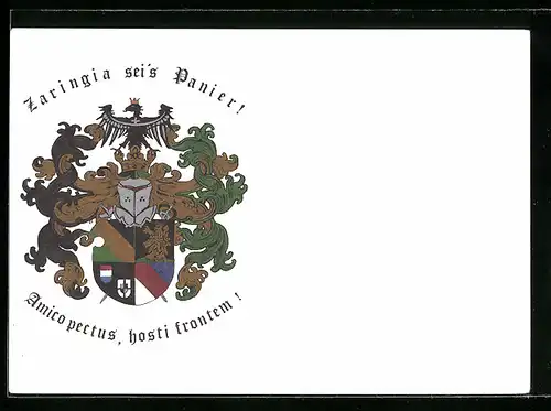 AK Heidelberg, Studentenwappen der Landsmannschaft Zaringia im CC