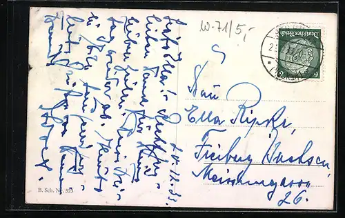 AK Heilbronn, Neckar mit Wartberg