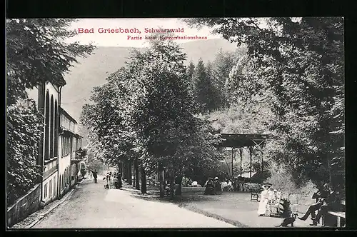 AK Bad Griesbach /Schwarzwald, Partie beim Konversationshaus