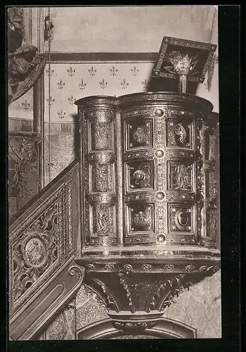 AK Aachen, Kaiserdom, Die Evangelienkanzel