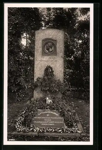 AK Stralsund, Das Grab des Majors Ferd. v. Schill auf dem St. Jürgenfriedhof
