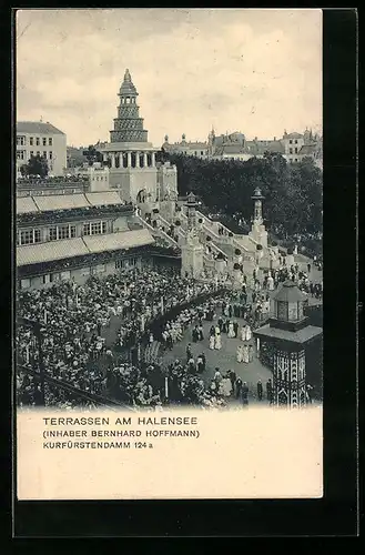 AK Berlin-Halensee, Gaststätte am Halensee B. Hoffmann