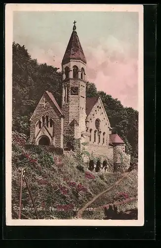 AK Schlangenbad /Ts., Ev. Kirche