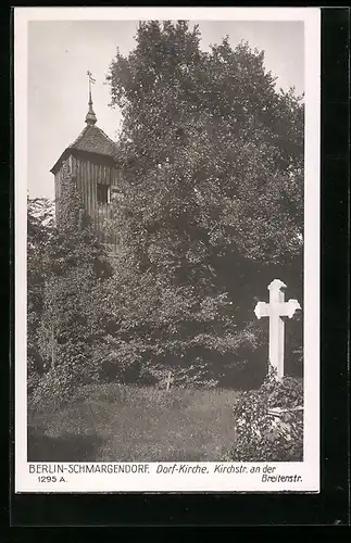 AK Berlin-Schmargendorf, Dorfkirche in der Kirchstrasse