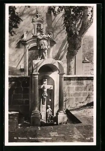 AK St. Wendel, Wendelinusbrunnen
