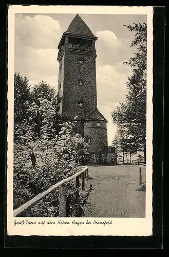 AK Dransfeld, Gauss-Turm auf dem Hohen Hagen