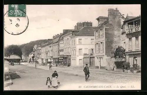 AK Caudebec-en-Caux, Le Quai