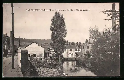 AK Bapeaume-les-Roux, Rivière de Caille, Usine Avisse