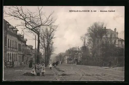 AK Déville-lès-Rouen, Avenue Carnot